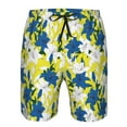 thumbnail image 3 of Goofa Lilies Flowers Printed Mens Swim Trunks Summer Quick Dry Short Beach Swimwear Bathing Suits-X-Large, 3 of 9