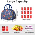 thumbnail image 5 of Reusable Thermal Lunch Bag Lunch Box for Women Men,Mushroom new Zipper Closure Lunch Tote Small Leakproof Cute Lunch Cooler with for Student Bento Bag, 5 of 7