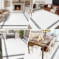 thumbnail image 6 of Pure White Large Area Rugs for Bedroom Living Room, Soft Non Slip Carpet Bedside Rug, Simple Solid Color Rectangular Floor Cover Kitchen Accent Rug 6'x9' for Dining Room/Office, 6 of 9