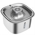 thumbnail image 1 of Fuente de Agua para Gatos de Acero Inoxidable, Fuente para Mascotas de 101 Oz/3 L, Dispensador Automático de Agua para Perros con Filtración Múltiple, Silencioso, 1 of 5