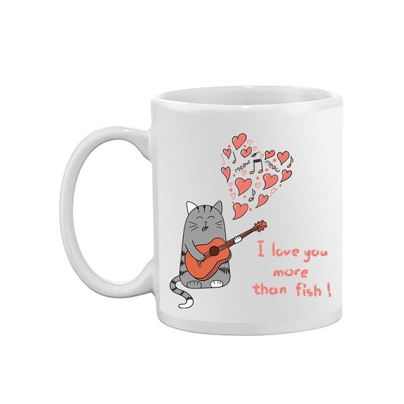 Love You More Than Fish Mug  -Image by Shutterstock,