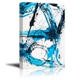 thumbnail image 2 of wall26 Canvas Wall Art - Abstract Blue Brush Strokes - Giclee Print Gallery Wrap Modern Home Art Ready to Hang - 12x18 inches, 2 of 4