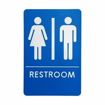 Unisex Restroom Sign, ADA-Compliant Bathroom Door Signs for Offices, Businesses, and Restaurants | Made in USA (1)