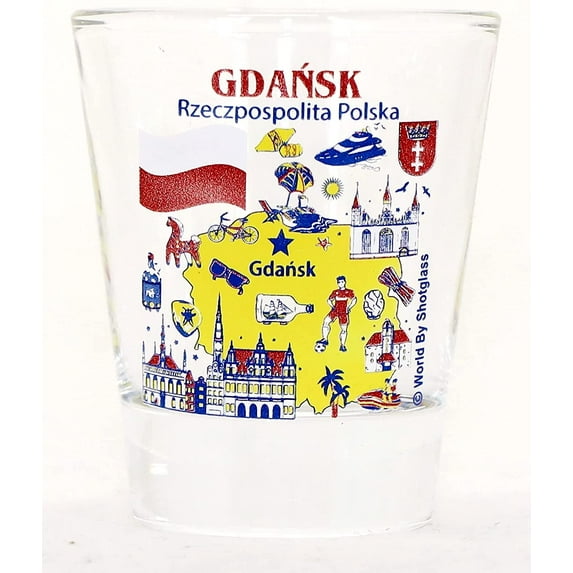 Gdansk Poland Great Polish Cities Collection Shot Glass
