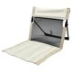 thumbnail image 4 of Silla de camping con respaldo, asiento de suelo plegable, ideal para jardín o exteriores. Beige, 4 of 9