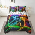 thumbnail image 2 of Erosebridal Gamer Comforter Set with Sheets Queen Size Gaming Bed in a Bag Set Teens Modern Game Console Controller 7 Pieces Bedding Set Joystick Room Decor Colrful, 2 of 6