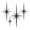A, variant on Dserhfy 4Pcs Metal Starburst Wall Decoration Retro Mini Mid-Century Starburst Wall Art Sculpture Home Bedroom Living Room Bathroom Wall Decorative Sign