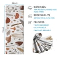 thumbnail image 2 of Brown Mushroom Leaf Light Pattern Hot Yoga Mat Towel Non Slip for Hot Yoga - Quick-Drying Yoga Mat Cover with 4 Corner Pockets with Travel Bag - Hot Yoga Towel Non Slip 70"x26", 2 of 6