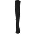 thumbnail image 6 of BLISSFUL STEP Women's Over Knee High Boots Stiletto Heels Pointed Toe Faux Suede Boots Black 9, 6 of 6