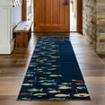 thumbnail image 2 of Seaport Coastal Fish Area Rug 2' x 8' Runner, 2 of 4