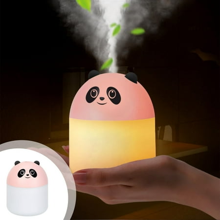 

Yutnsbel Humidifier For Household 250ml/5.28oz Water Tank Panda Silent Spray Humidifier With USB With Night Light For Home Office Desktop