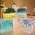 thumbnail image 4 of Tulip Night Light, DIY Tulip Cube Mirror Lamp, LED Flowers Tulip Light, Desk Lamp with Adjustable Brightness for Table, Bedroom, Home Decoration, 4 of 5