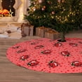 thumbnail image 6 of Sikiie Ladybugs On Red Polka Dot 30-48 inches {designName} Print Christmas Tree Skirt Snowman Xmas Tree Skirt with Edge Christmas Decorations for Holiday Party-48", 6 of 7