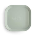 thumbnail image 2 of mushie Square Dinnerware Plates for Kids Made in Denmark, Set of 2 (Sage), 2 of 8