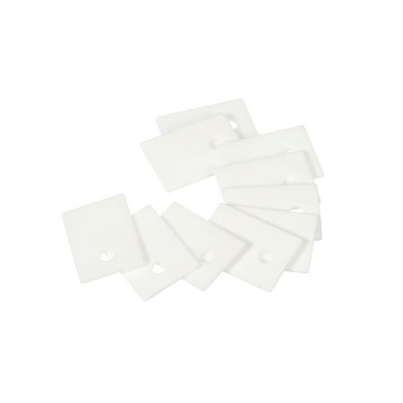 

Alumina Ceramic Sheet Cooling Pad Insulating Sheet 50pcs 3.8mm Hole for MOS Transistor 20x14x1mm(0.8x0.55x0.04 )