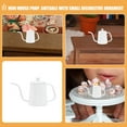thumbnail image 3 of ifundom Coffee Kettle Modeling Adornment 4X2.3X1.2 Cm White Metal For Home 1Pcs, 3 of 8