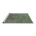 thumbnail image 2 of Ahgly Company Machine Washable Indoor Rectangle Oriental Turquoise Blue Industrial Area Rugs, 4' x 6', 2 of 4
