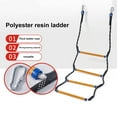 thumbnail image 2 of Heavy Duty Boat Rope Ladder Reinforced Extra Long Portable Boarding Rope Ladder Strong Outdoor Mountaineering Rock Climbing Ladde, 2 of 10