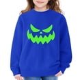 thumbnail image 6 of Mercatoo Boys Girls Pullover Halloween Crewneck Long Sleeve Pumpkin Graphic Printed Sweatshirt Loose Warm Tops, 6 of 6
