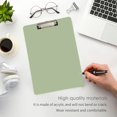 thumbnail image 5 of 12.5x9 Inch Acrylic Clipboard with Metal Clip – Single-Sided Print & Retractable Hook，Army Green, 5 of 8