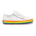 thumbnail image 3 of Keds Unisex-Child Kickstart Sneaker Little Kid 4-8 Years 12 Little Kid White/Rainbow, 3 of 5