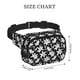 thumbnail image 4 of Fotbe Lilies Flowers Cangurera Cuadrada con Estampado de Doble Capa, Bolsa de Cintura Ajustable Mini para Hombres y Mujeres, 4 of 9