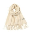 thumbnail image 1 of Bufanda de mujer, chal de viaje, chal de pashmina suave y grueso, elegante, chal de invierno, bufanda para vestidos de noche, sala de estar, oficina Beige, 1 of 9