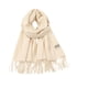 thumbnail image 1 of Bufanda de mujer, chal de viaje, chal de pashmina suave y grueso, elegante, chal de invierno, bufanda para vestidos de noche, sala de estar, oficina Beige, 1 of 9