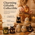 thumbnail image 7 of Cozy Monster Tealight Lantern, Ceramic Halloween Candle Holder | Handmade Ceramic Ghost Candle Holder Casts a Warm Glow for Mantels Shelves Tabletops Parties and Gifts, 7 of 7
