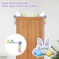 thumbnail image 4 of Easter Decorations Wooden Letter Decoration with Bunny, Colorful Bunny Door Ornament, Spring Summer Front Door Decor, Easter Sign for Home Front Door Easter Party Festival Decor 7.8x7.2" A, 1Pcs, 4 of 7