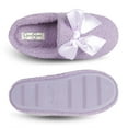 thumbnail image 6 of Jessica Simpson Girls Slip-On Clogs - Fuzzy Comfy Warm Memory Foam Sherpa Slippers with Satin Bow, 6 of 9