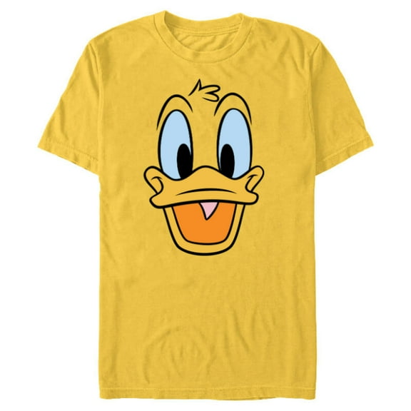 Disney Donald Duck Big Face - Short Sleeve Blended T-Shirt for Adults -Customized-Putty Snow Heather