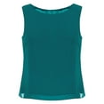 thumbnail image 1 of Kaerm Débardeur Habillé d'Été pour Femmes, Col Rond, Sans Manches, en Chiffon, Coupe Ample, Vert TG, 1 of 6