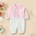 thumbnail image 5 of Elainilye Fashion Newborn Clothes for Girls Boys Gentleman Style Romper British Indoor and Outdoor Jumpsuit, Sizes 0-12 Months, 5 of 7