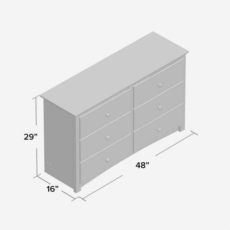 Hayman 6 drawer double cheap dresser