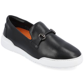 Thomas & Vine Mens Barlow Apron Toe Slip-on Penny Loafer 