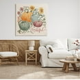 thumbnail image 2 of Stupell Industries Grateful Floral Fall Pumpkins Graphic Art Gallery Wrapped Canvas Print Wall Art, Design by Janelle Penner, 2 of 7