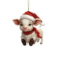 thumbnail image 2 of Christmas Decor Clearance, Christmas Decoration Personalized Cow Gift Christmas Tree Hanging Decoration Ornaments Xmas Decor, 2 of 6