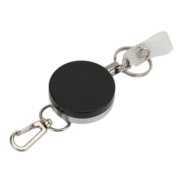 Senjay Acier Inoxydable Corde Élastique Porte-Clés Rétractable en Métal Portable Porte-Clés Anti-Perte, Porte-Clés Élastique en Fil d'Acier, Porte-Clés Rétractable en Anneau de Tirage