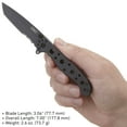thumbnail image 6 of CRKT M16-10KS Folding Knife with Frame Lock: Stainless Steel Triple Point Serrations Blade, Stainless Steel Handle, Reversible Pocket Clip, M16-10KS, 6 of 7