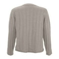 thumbnail image 4 of SGMVNU Knit Cardigan Sweaters for Women Long Sleeve Ribbed Button Up Sweater 2025 Fall Casual Jacket Women's Cardigans(Grey, One Size), 4 of 5