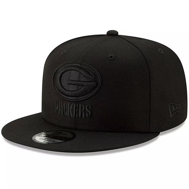 Gorra Snapback New Era NFL 9FIFTY Black On Black Green Bay Packers