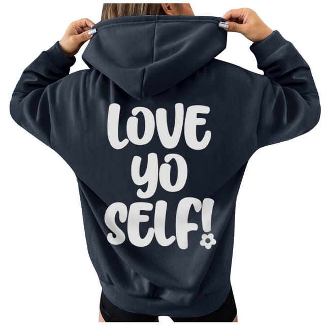 Gibobby Sudadera para mujer, Sudadera con capucha para mujer, Sudadera con capucha Graphic(Gris,CH)