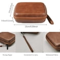 thumbnail image 2 of HAHDAXIA Guitar Pick Holder Case Compatible All Size Picks Storage Pouch Box-Bag for Fender, ChromaCast Guitar Accessory Storage Pouch (Brown), 2 of 5
