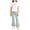 Green, variant on Yuanlook Kids Matching Outfit Set Short Sleeve Crew Neck Top Elastic Flare Pants Bow Print Casual Set for Girls