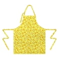 thumbnail image 2 of Yellow Lemon Slices Yellow Pattern Apron-Garden Aprons for Women with Pockets-Cotton Linen Waterproof Kitchen Cooking Gardening Aprons Adjustable for Kitchen,Cooking,BBQ and Salon 33x27 Inch, 2 of 7