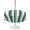 Green, Sage, Beige, variant on Outdoor Tablecloth with Umbrella Hole for Patio/Picnic/Party/Camping, Red Striped Waterproof Table Cloth Rectangle Table Cover Washable, Watercolor Farmhouse Stripes Abstract (60"x 120")