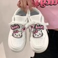 thumbnail image 1 of Zapatillas blancas con cordones New Star Hello Kitty para mujer, zapatillas de deporte para estudiantes, versátiles, informales, con suela gruesa, ligeras, 1 of 6