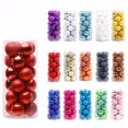 thumbnail image 2 of 24 bolas navideñas para decorar árboles de Navidad, adornos navideños de 3 cm, 4 cm, 6 cm y 8 cm, bolas de poliestireno, regalos de Año Nuevo de EE. UU. para el hogar, 2 of 5