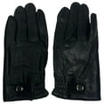 thumbnail image 2 of Dockers Mens Black Leather Texting Gloves with Fleece Lining X-Large, 2 of 4